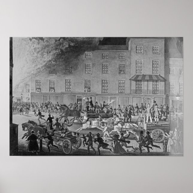 Pôster Motores de incêndio de Londres (Frente)