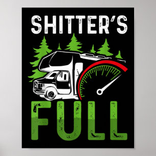 Poster Motorhome Rv Camping Camper Ters Cheio