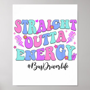 Poster Motorista De Ônibus Da Out Energy No Dia Passado D
