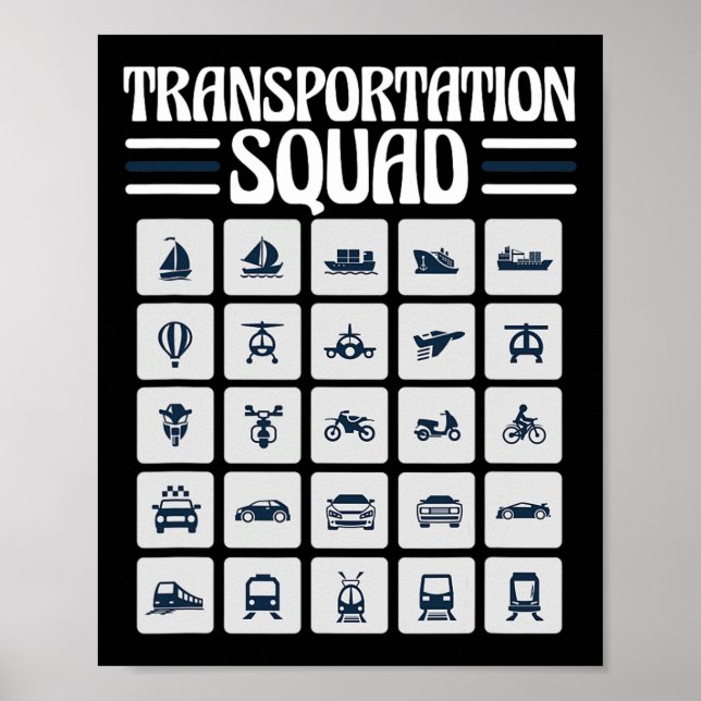 Poster Motorista de Ônibus Escolar de Volta às Aulas Dive (Frente)