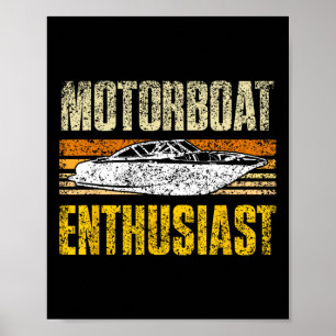 Poster Motoveleiros motorizados de embarcações motorizada