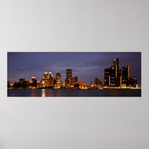 Pôster Motown Skyline