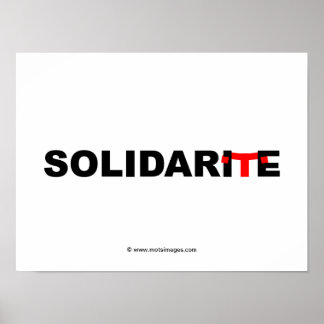 Poster © motsimages: Solidariedade