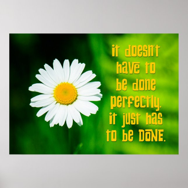 Pôster Motto Procrastinador: Feito (Frente)