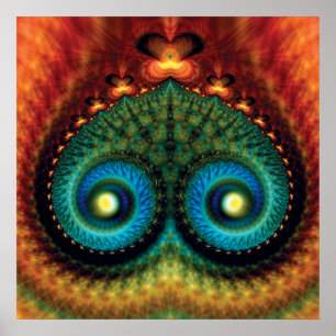 Pôster Mounds Fractal