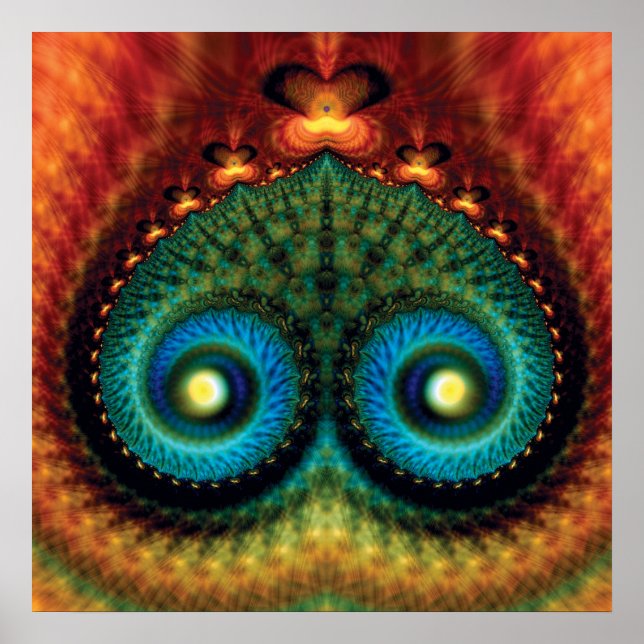 Pôster Mounds Fractal (Frente)