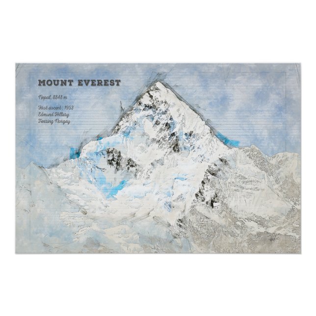 Pôster Mount Everest (Frente)