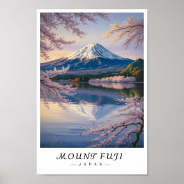 Poster Mount Fuji Japan Wall Art, Iconic Volcano 