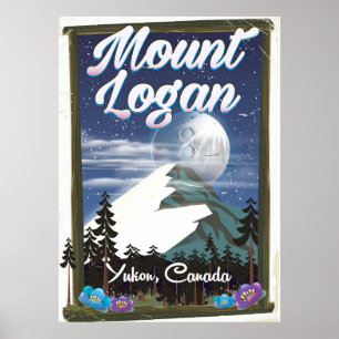 Pôster Mount Logan, Yukon, Canadá