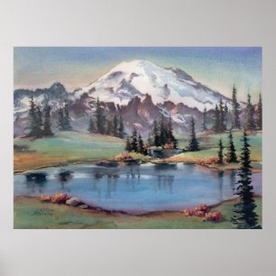 Poster MOUNT RAINIER por SHARON SHARPE