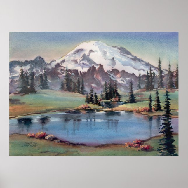 Poster MOUNT RAINIER por SHARON SHARPE (Frente)