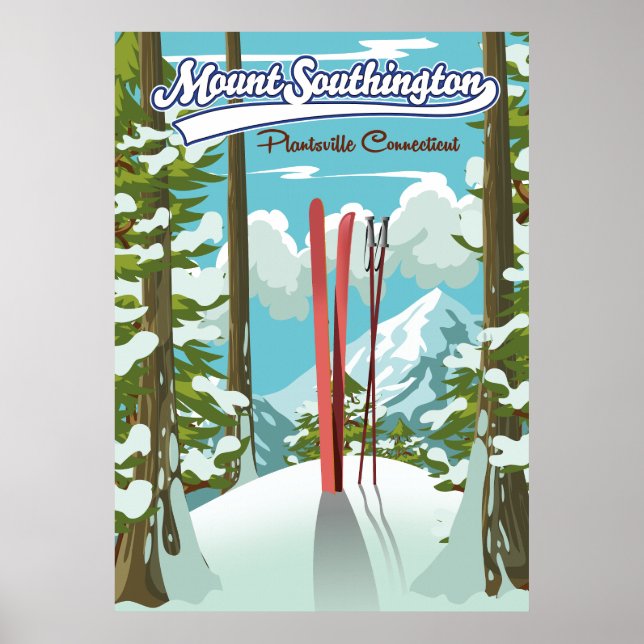Poster mount suthington plantsville, Connecticut ski (Frente)