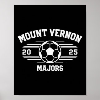 Poster Mount Vernon Majors Soccer Ball 2025 