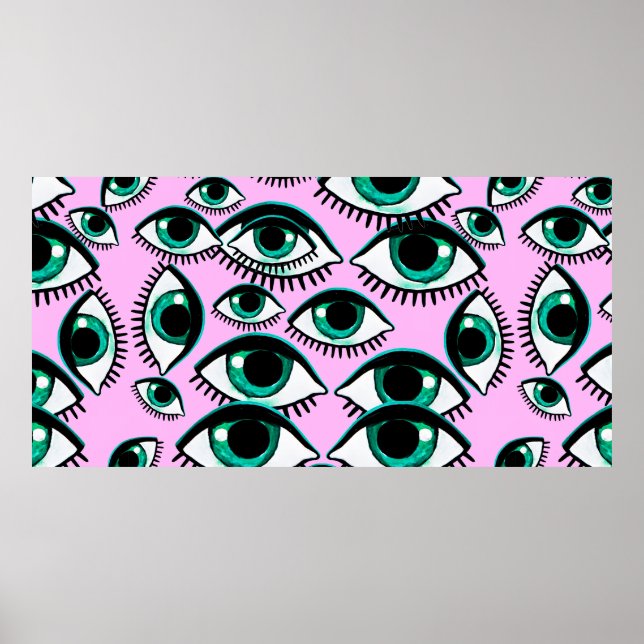 Poster Mountain eye. Abstract icon.  (Frente)