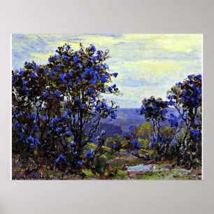 Poster Mountain Laurel in Bloom, bela pintura