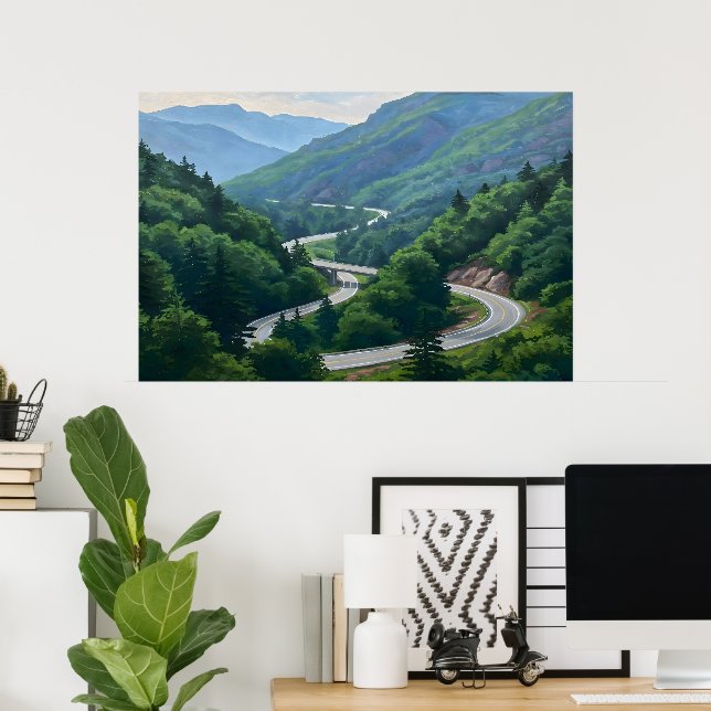 Poster Mountain Pass (Escritório em casa)