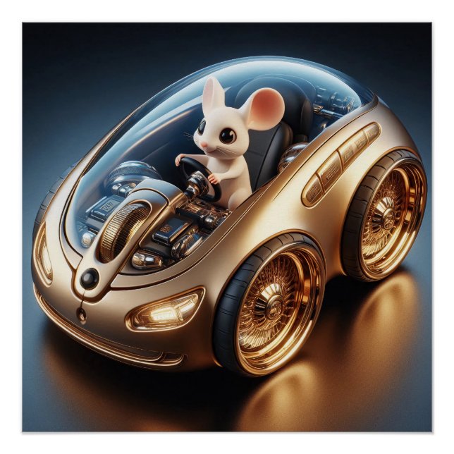 Pôster Mouse-Móvel ouro: Uma pequena missão do mouse (Frente)