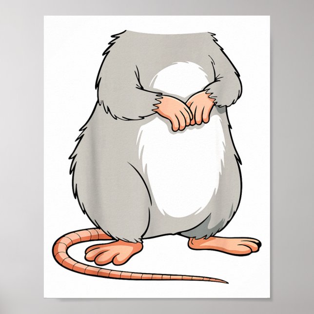 Poster Mouse Ra Adult Kids Men Women Body Mouse Rat Costu (Frente)