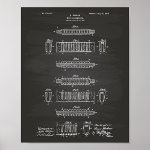 Pôster Mouth Harmonica 1900 — Quadro de arte patenteado