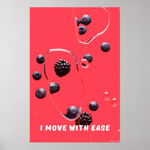 Poster Mova-se com Facilidade: Midnight Berries & Water Z