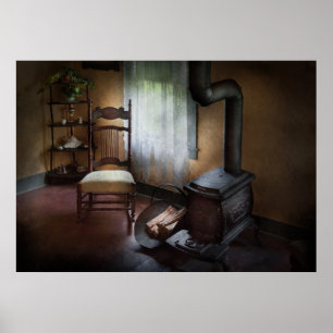 Poster Móveis - Cadeira - Felicidade é um assento quente