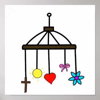 Poster móvel de bebê