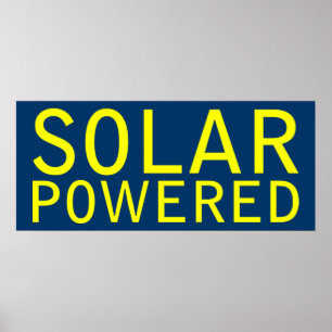 Poster movido a energia solar