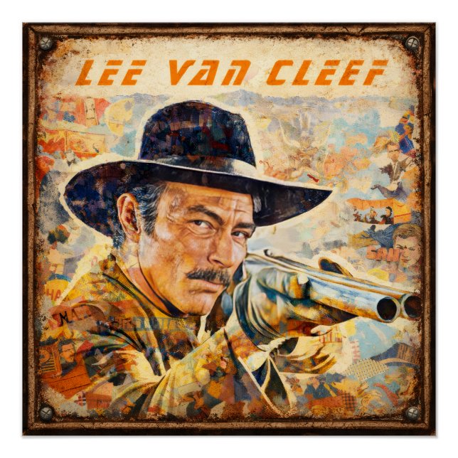 Pôster Movie Actor Lee Van Cleef  (Frente)