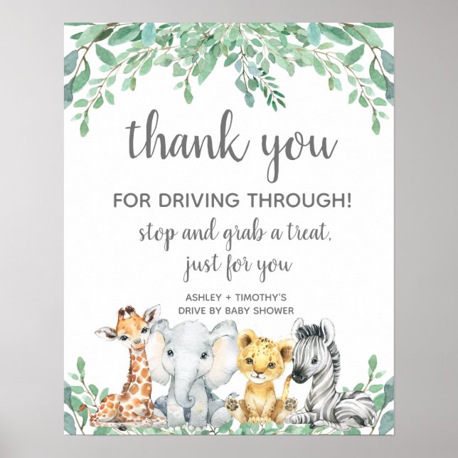 Poster Movimentação Por Sinal De Chá de fraldas, Neutra E (Frente)