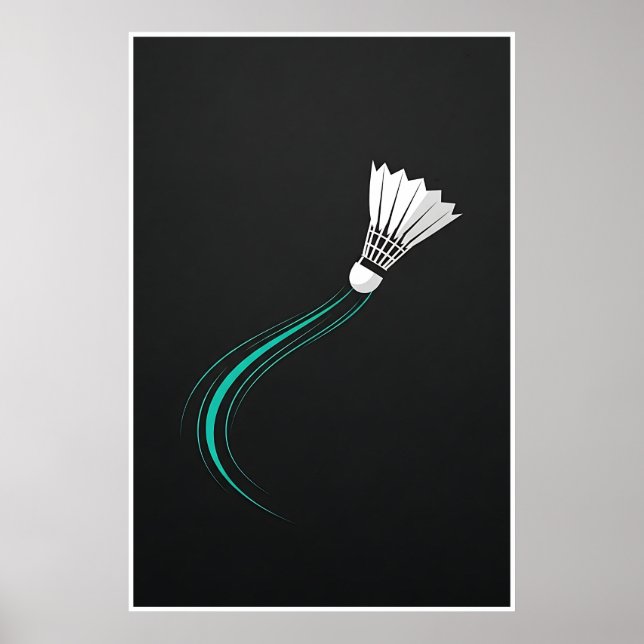 Poster Movimento de Badminton Contemporâneo (Frente)
