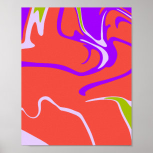 Poster Movimento de Cor Moderno Energético