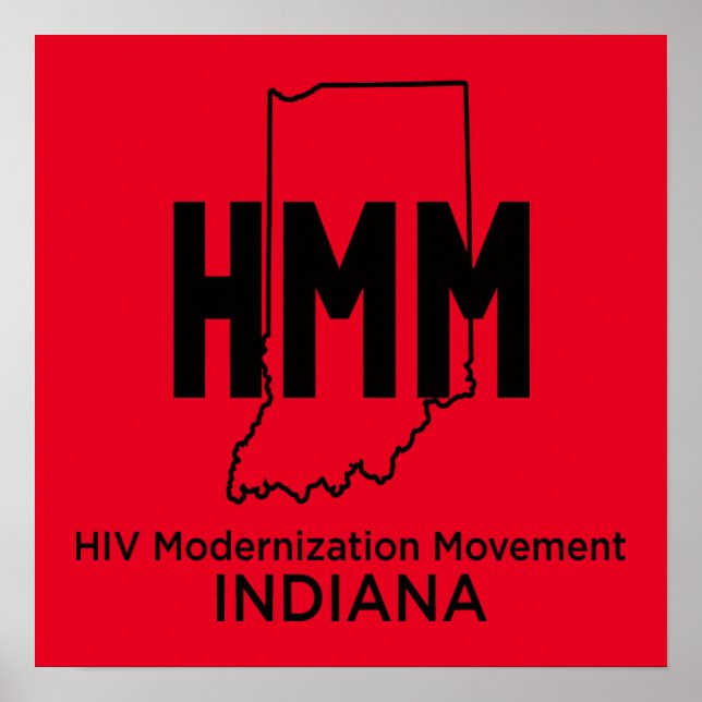 Poster Movimento de Modernização do HIV Indiana (Frente)