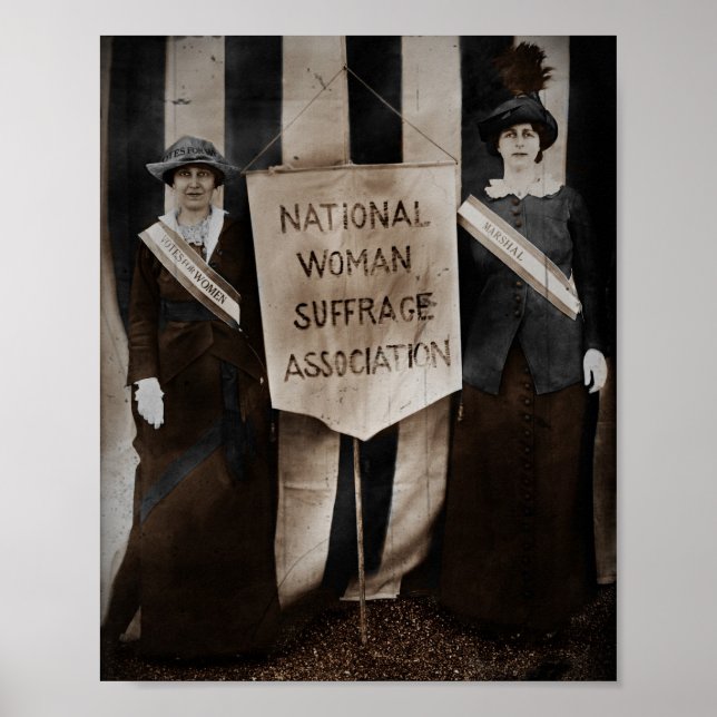 Poster Movimento de Sufrágio das Mulheres (Frente)