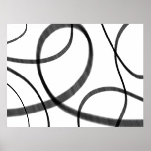 Poster Movimento em Preto e Branco