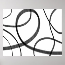 Poster Movimento em Preto e Branco