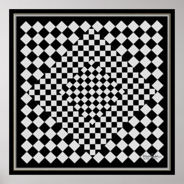 Pôster Moving Black and Silver Picture (Frente)