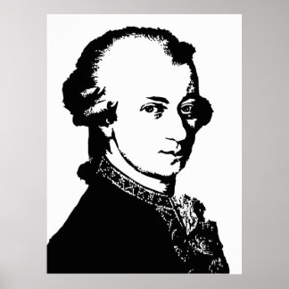 Poster Mozart Black and white vetart
