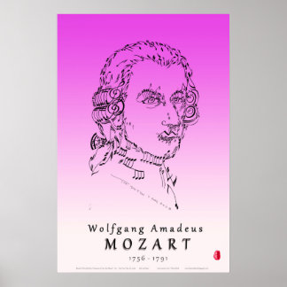 Pôster Mozart encara a música