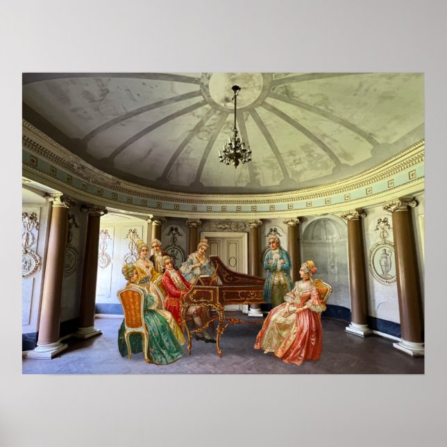 Poster Mozart Tocando Cravo (Frente)