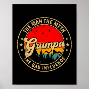 Poster Mpa O Homem O Mito A Má Influência Vintage Ret