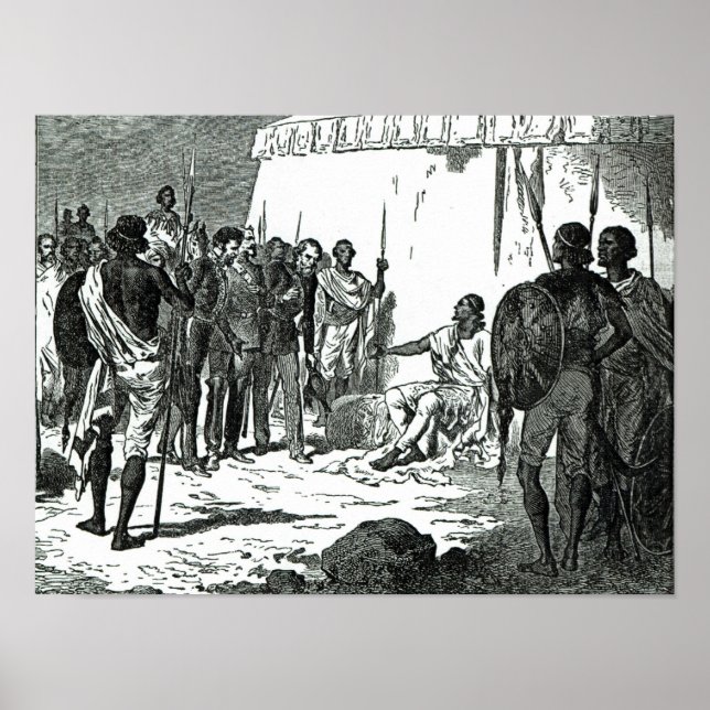 Poster Mr.Rassam's interview with King Theodore (Frente)