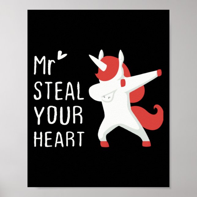 Poster Mr Steal Your Heart Valentines Day V Day Boys Unic (Frente)