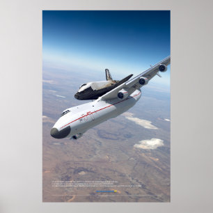 Poster Mriya & Buran: Cartaz do Triunfo da Aviação Soviét