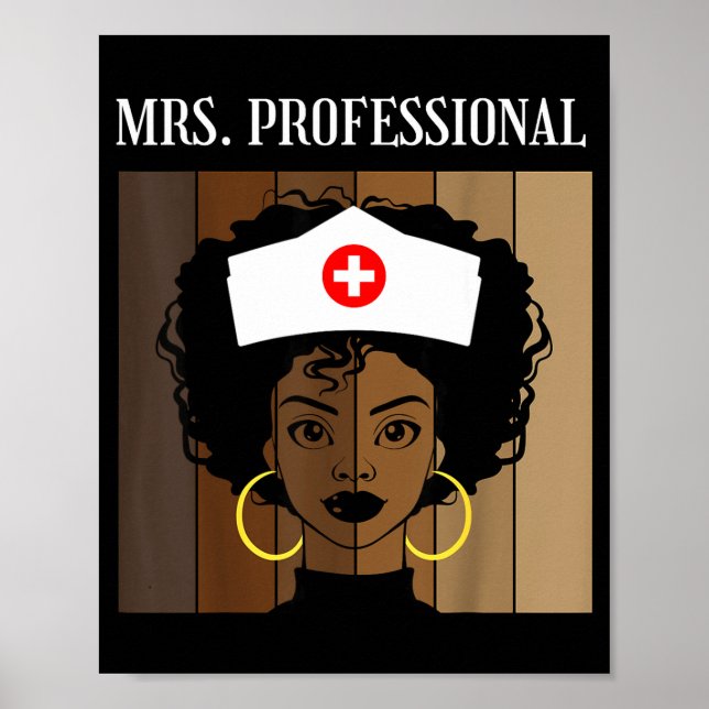 Poster Mrs Professional Nursing Degree Nurse Profession B (Frente)