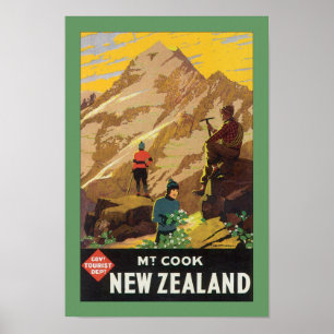 Pôster Mt Cook Nova Zelândia (canvas)
