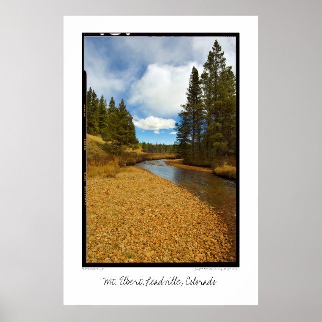 Poster Mt. Elbert, Leadville, Colorado (Frente)