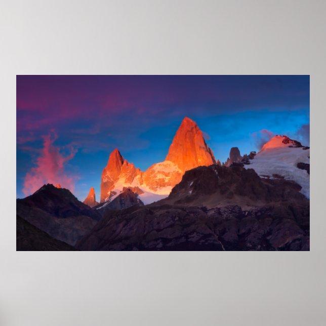 Poster Mt Fitz Roy Ao Sunrise (Frente)