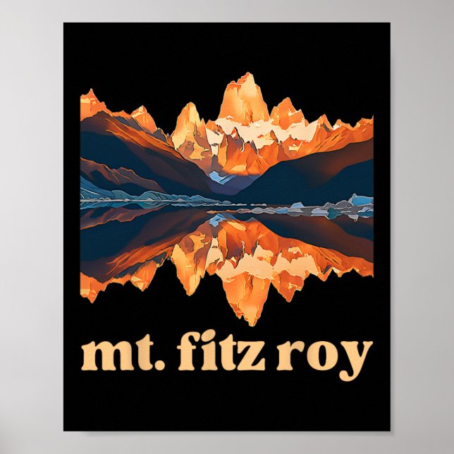 Poster Mt. Fitz Roy Mountains And Laguna Capri  (Frente)