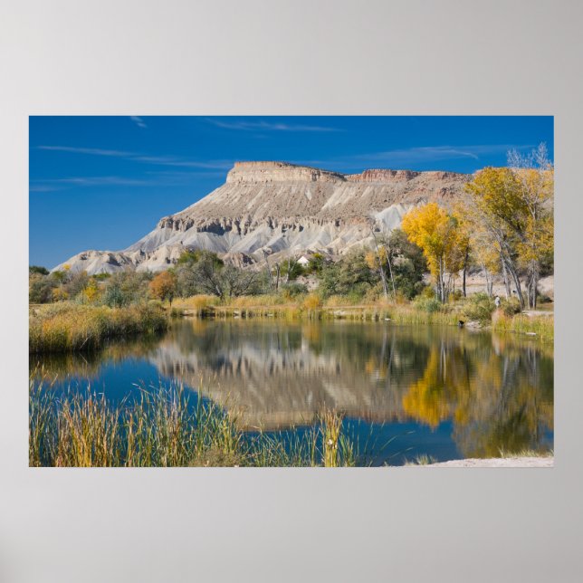 Poster Mt. Garfield Seen de Riverbend (Frente)