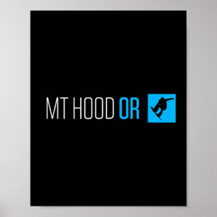Poster Mt. Hood Oregon Snowboard Box Type